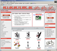 Webshop für Fahrräder, Fahradteile und Zubehör www.velosystems.de